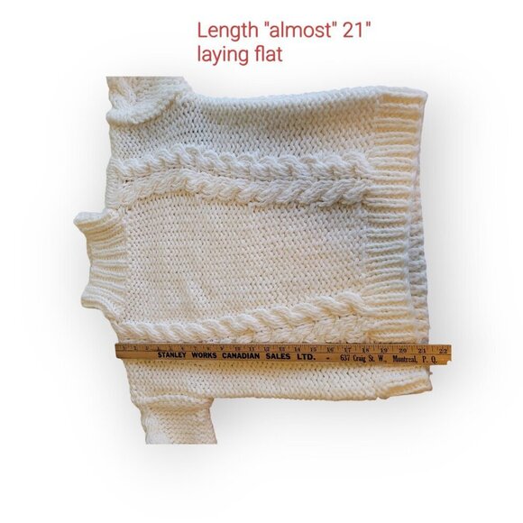 Lovers + Friends Cream Chunky Knit Sweater XXS Cottagecore - Picture 6 of 9